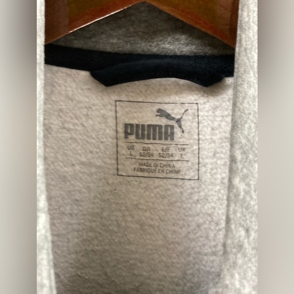 Men’s PUMA Men's Full Zip Fleece Track Jacket Size Large - Picture 4 of 5